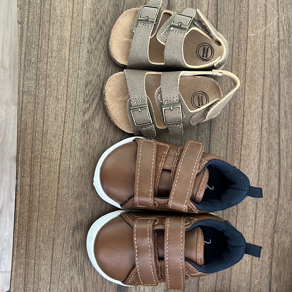 Size 2 wonder nation boy shoes
